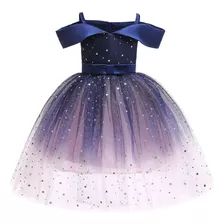 Vestido De Fiesta De Princesa De Lentejuelas Para Niña 3-10