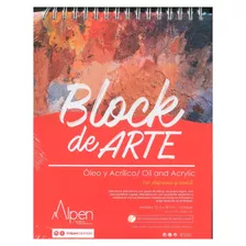 Block De Arte Oleo Y Acrilico 450g - 21,5 X 28 Cm - 10 Hojas