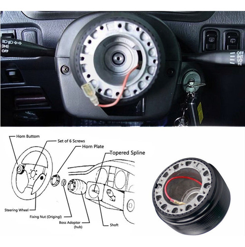 Adaptador De Cubo De Volante Universal Salm Para Vw Golf Mk3 Foto 7