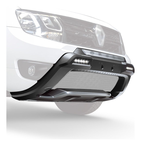 Bumper Guard Delantero Faros Drl Renault Oroch 18-19-20-21 Foto 2