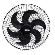 Ventilador Parede 50cm Turbão 6 Pás Oscilante Pt C/ Controle