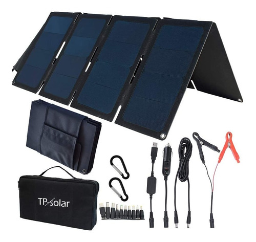 Panel Solar Portatil 60w Salida Dual 5v/18v Cel Laptop Bater