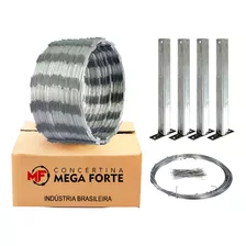 Kit 10 Metros De Cerca Concertina 45cm Preço Imbatível Mf 13