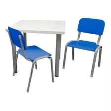 Conjunto Mesa Com 2 Cadeiras Infantis LG Flex Colorida