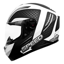 Casco Para Moto Yohe Y966-18#c - Negro Blanco