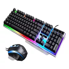 Combo Gamer Con Luces Rgb Teclado/mouse