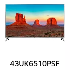 Smart Tv 43 LG 43uk6510psf Usada Com Display Quebrado