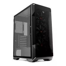 Gabinete Gamer Pichau Pouter 3 Lateral De Vidro Preto