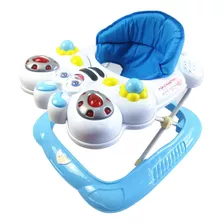 Andador Infantil Bebe Recreativo Musical Brinquedo Ajustável Cor Abelha Azul