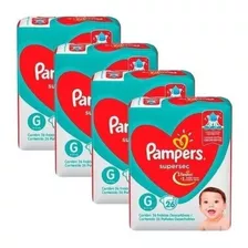 Kit Com 4 Pacotes Fraldas Pampers Atacado Gratis Frete