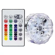 Luz Sumergible De Led Multicolor Con Pilas Rgb Color Que Cam