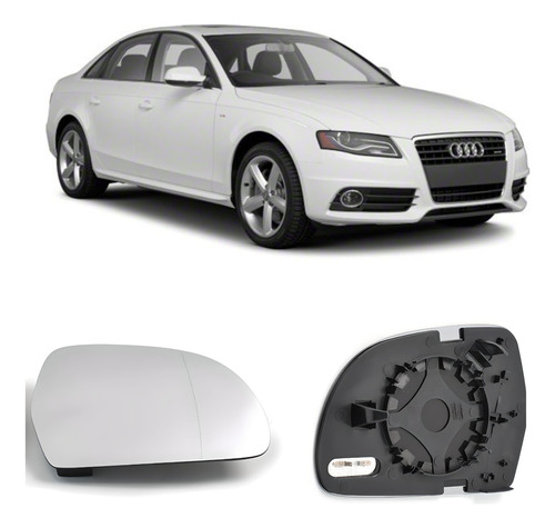 Foto de Luna Espejo Lateral Derecho Compatible Audi A4 2007-2010