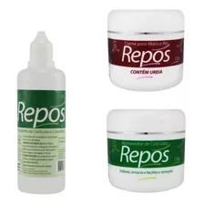 Kit Unhas Perfeitas - Spa Dos Pes - Repos + Creme + Ureia