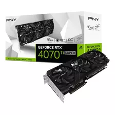 Pny Tarjeta De Video Geforce Rtx 4070 Ti Super, 8448 Nucleos Cuda, 16gb, 256bit, Gddr6x, 2340 Mhz, 7680 X 4320, Pci Express X16 4.0, 1 X Hdmi, 3 X Dp