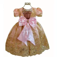 Vestido Festa Infantil Realeza Daminha Verde Tiffany Ariel 