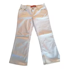 Pantalón Blanco Mezclilla Mujer