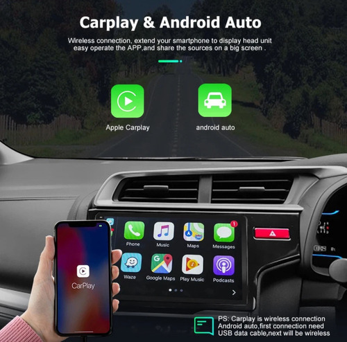 Radio Android Carplay 2+32 Honda Fit 2015-2020 Foto 3