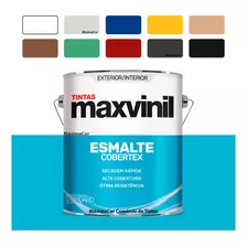 Tinta Esmalte Sintético Metais E Madeiras Maxvinil 3,6l Cor Marrom Conhaque