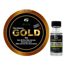 Kit - Fita Dupla Face Gold 5 Metros + Cola Ultra Hold 15 Ml
