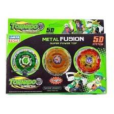 3 Beyblade De Metal Com Led Da Lianfa Toys 3 Und 