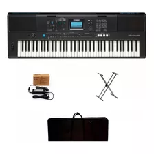 Teclado Organeta Yamaha Psr-ew425 Adaptador + Base + Estuche