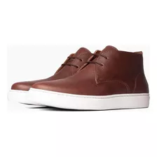 Zapatilla Botita De Cuero Marron Luderitz Hombre Boating