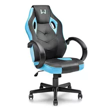 Cadeira Gamer Tongea Giratória Warrior Ga161 Azul Reclinável