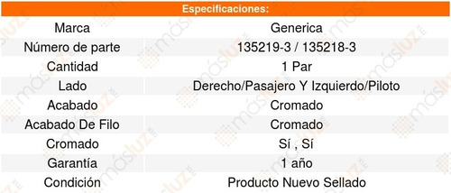 Set 2 Cuartos Nissan Pathfinder 96_98 Generica Foto 2