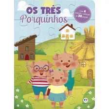 Livro Quebra Cabeça Os Três Porquinhos Infantil Educativo