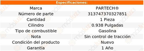 1- Bomba Frenos Grand Caravan 3.8l V6 1997/2000 Partech Foto 3