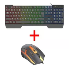 Combo Gaming Rgb Mouse + Teclado Senon Kmg511 Color Del Mouse Negro Color Del Teclado Negro