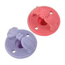 3d Sili Soother Pacifiers With Soft Handle And Two Safe...