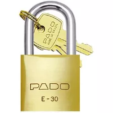 Blíster Padlock Pado Lt-30 De Latón Macizo Y Acero Cementado