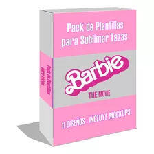 Pack Plantillas Sublimar Tazas Barbie 11 Diseños Sublimacion