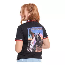 Camiseta Polo Infantil Muladeiros Várias Cores - Mula Rosa
