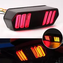 Led Stop Direccionales Placa Motocicleta Harley Universal