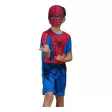 Fantasia Infantil Menino Aranha Acompanha Máscara 