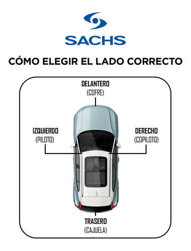 2 Amortiguadores Del Mercedes-benz C350 2009 3.5 Sachs Foto 3