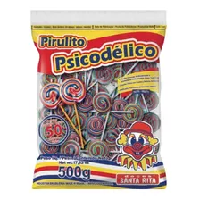 Pirulito Psicodélico Festa Pacote 500g C/50 - Santa Rita