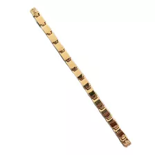 Pulseira Em Ouro 18k Toda Trabalhada 22 Cm