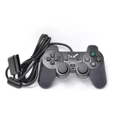 Controle Joystick Jsx Ps2 Preto Novo