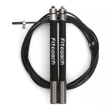 Corda Speed Rope Fitcoach Com Rolamento Preto Crosstraining 