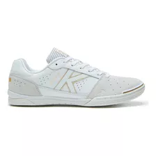 Zapatillas Futsal Elite Blanco Y Oro Kelme