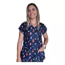 Blusa - Pijama Cirúrgico Estampado - Scrub - Fisioterapia