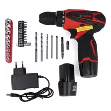 Kit Taladro Detornillador Inalámbrico + 2 Baterias Eléctrico