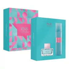 Set Blue Seduction Banderas Edt 50 + 150ml Deo Mujer