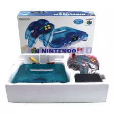 Consola Nintendo 64 Azulblanco Clear En Caja Con 2 Controles