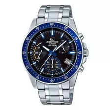 Relógio Casio Masculino Analógico Edifice Prova D'água Cor Da Correia Prata