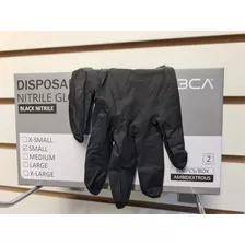 Guantes De Nitrilo - Talla S - Color Negro - Deca