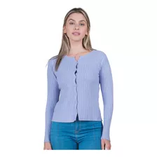 Blusa De Frio Feminina Cardigã De Botão Moda Inverno